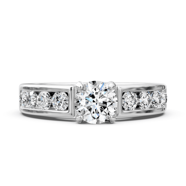 0.80-1.95 CT Round Cut Natural Diamonds - Engagement Ring