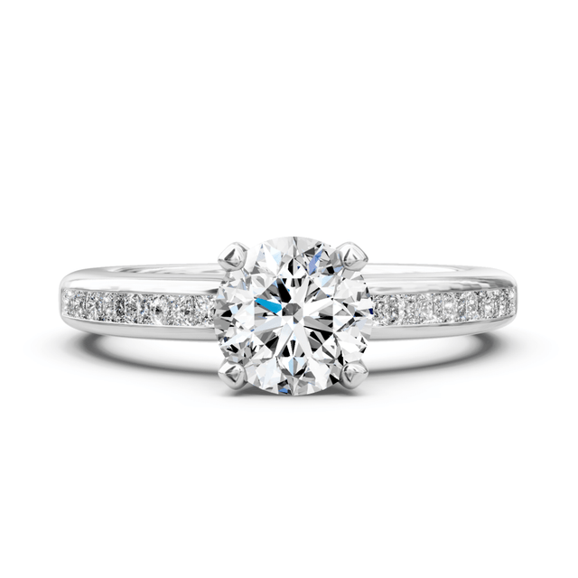 0.67-1.82 CT Princess & Round Cut Natural Diamonds - Engagement Ring