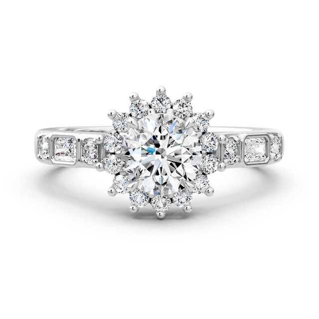1.07-6.57 CT Radiant & Round Cut Lab Grown Diamonds - Engagement Ring