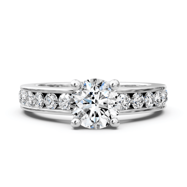 1.00-2.15 CT Round Cut Natural Diamonds - Engagement Ring