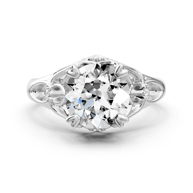 0.42-1.57 CT Round Cut Natural Diamonds - Engagement Ring