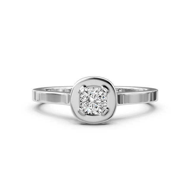 0.35-1.50 CT Cushion Cut Natural Diamonds - Solitaire Rings