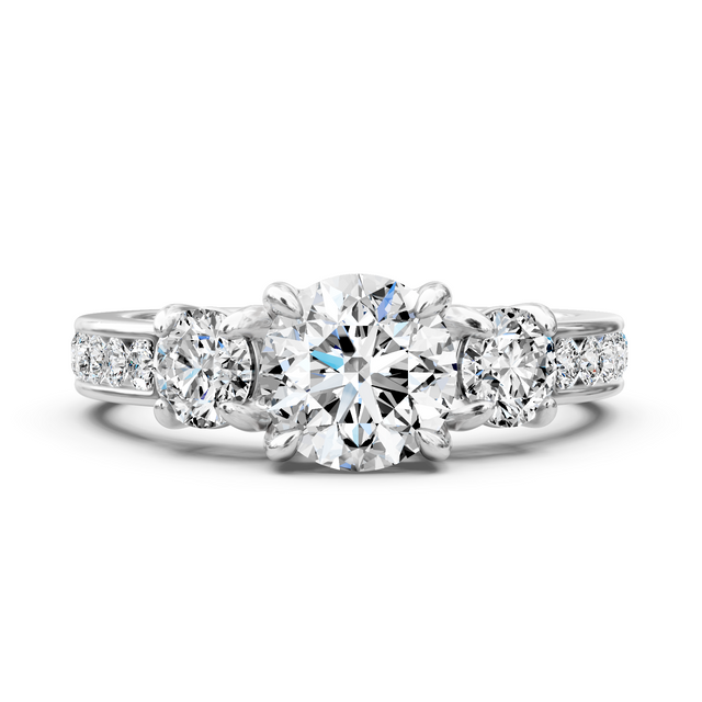 1.25-6.75 CT Round Cut Lab Grown Diamonds - Engagement Ring