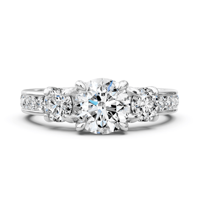 1.10-2.25 CT Round Cut Natural Diamonds - Engagement Ring