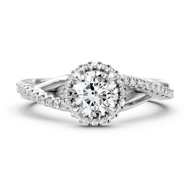 0.75-6.25 CT Round Cut Lab Grown Diamonds - Engagement Ring