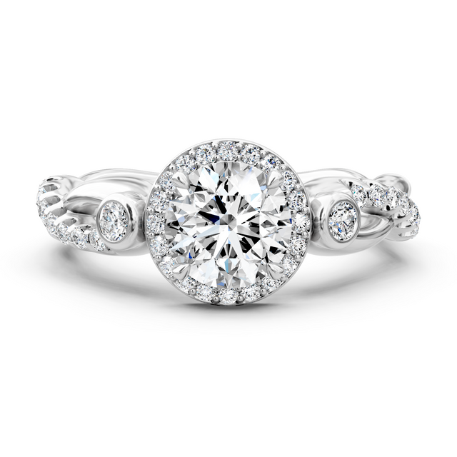 0.97-6.47 CT Round Cut Lab Grown Diamonds - Engagement Ring