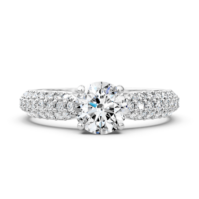 1.00-6.50 CT Round Cut Lab Grown Diamonds - Engagement Ring