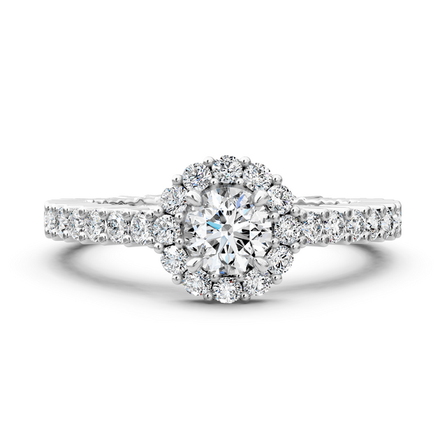 1.35-6.85 CT Round Cut Lab Grown Diamonds - Engagement Ring