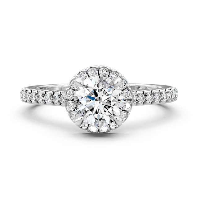 0.85-6.35 CT Round Cut Lab Grown Diamonds - Engagement Ring