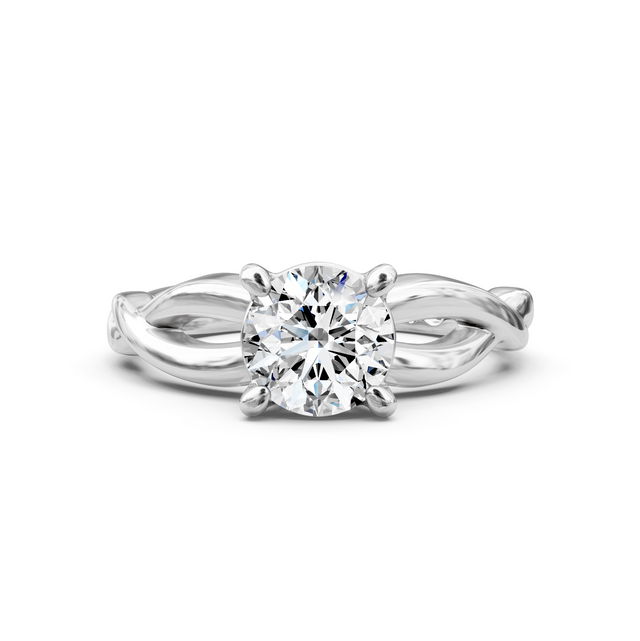 0.35-1.50 CT Round Cut Natural Diamonds - Solitaire Rings