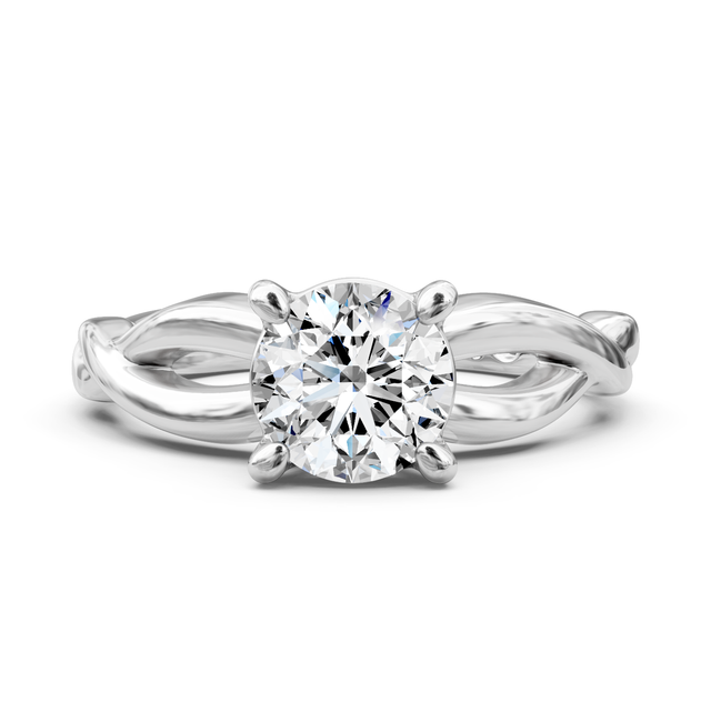 0.35-1.50 CT Round Cut Natural Diamonds - Solitaire Rings