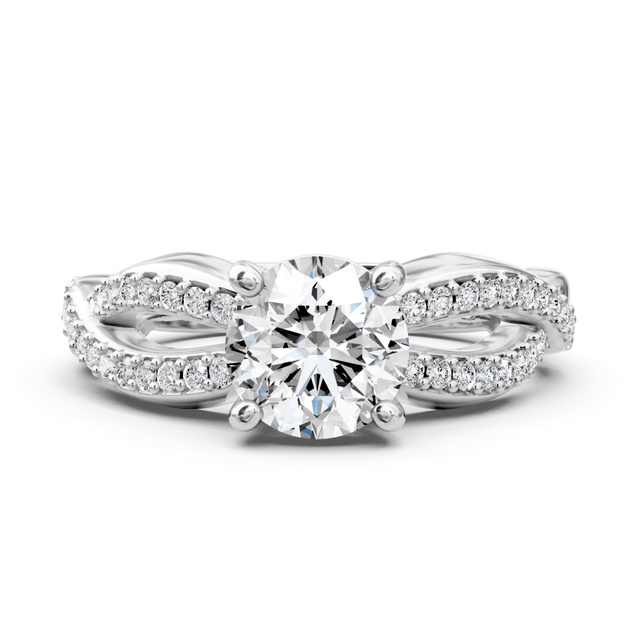 0.55-1.70 CT Round Cut Natural Diamonds - Engagement Ring
