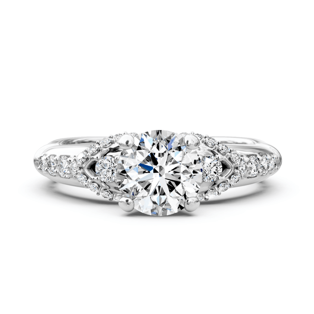 0.60-1.75 CT Round Cut Natural Diamonds - Engagement Ring