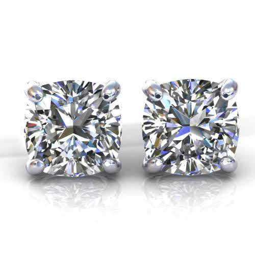 VIP 1.00CT Diamond Stud Earrings in 14KT White Gold