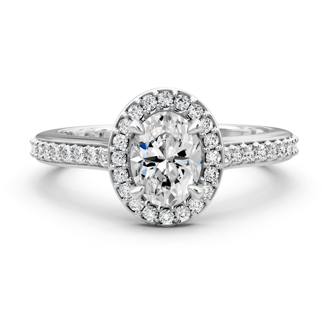 0.65-1.80 CT Oval & Round Cut Natural Diamonds - Engagement Ring