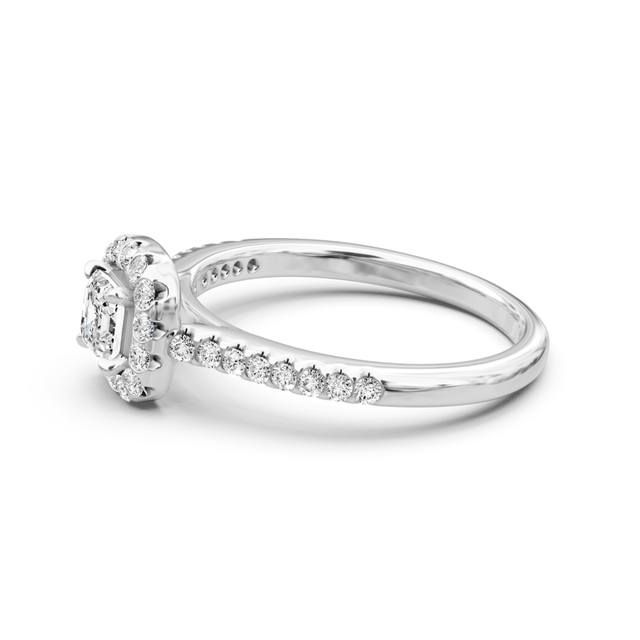 0.70-1.85 CT Ascher & Round Cut Natural Diamonds - Engagement Ring