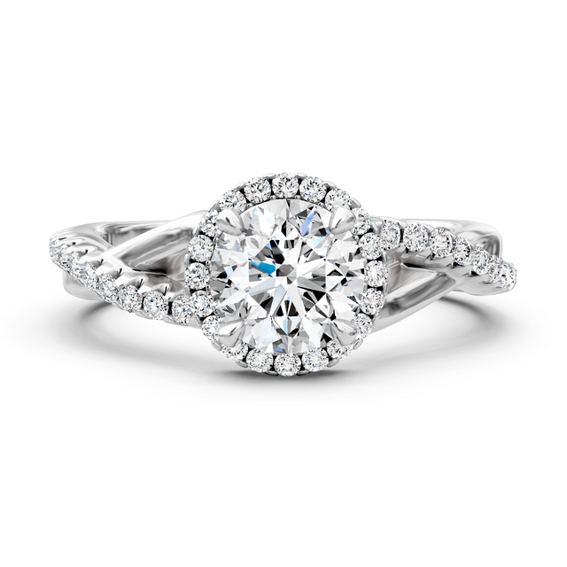 0.75-6.25 CT Round Cut Lab Grown Diamonds - Engagement Ring