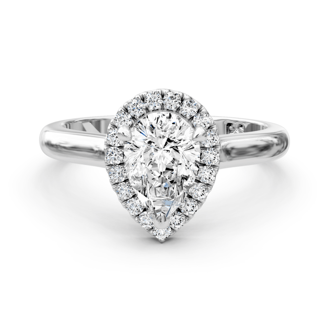 0.55-1.70 CT Pear & Round Cut Natural Diamonds - Engagement Ring