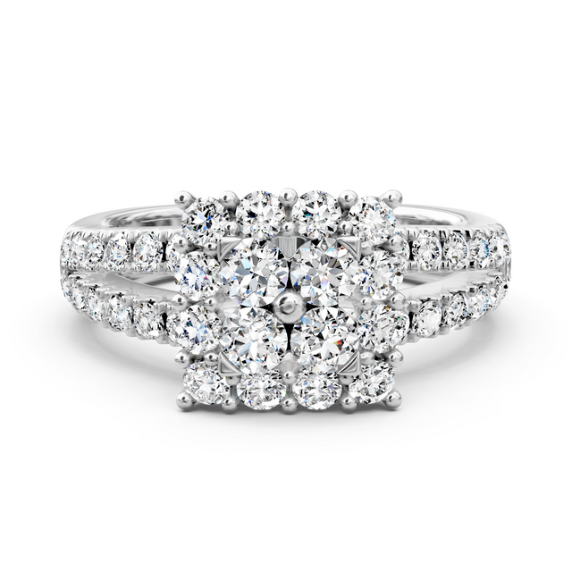 1.21 CT Round Cut Lab Grown Diamonds - Engagement Ring