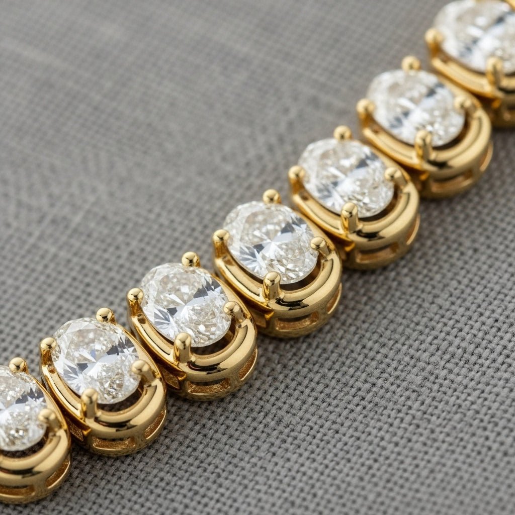 Aurelia Oval Diamond Luxe Bracelet - Primestyle.com