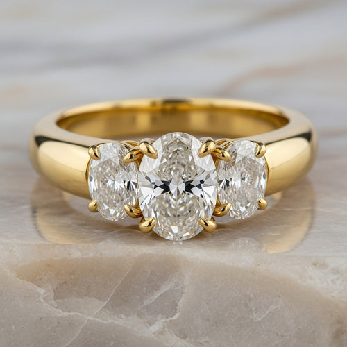Eterna Oval Trilogy Ring