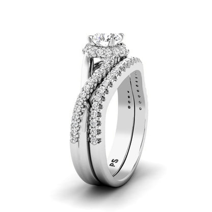 0.75-1.90 CT Round Cut Diamonds - Bridal Set