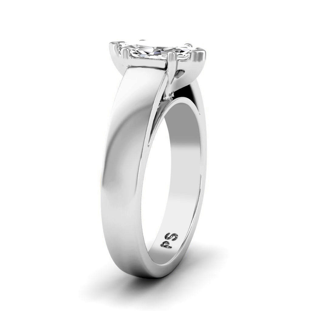 0.35-1.50 CT Marquise Cut Diamonds - Solitaire Ring