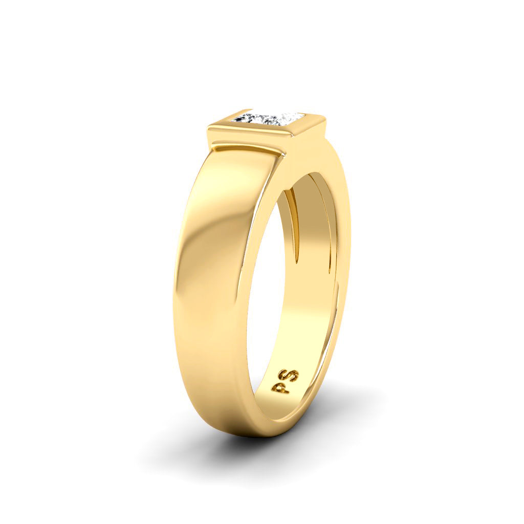 0.35-1.50 CT Princess Cut Diamonds - Solitaire Ring