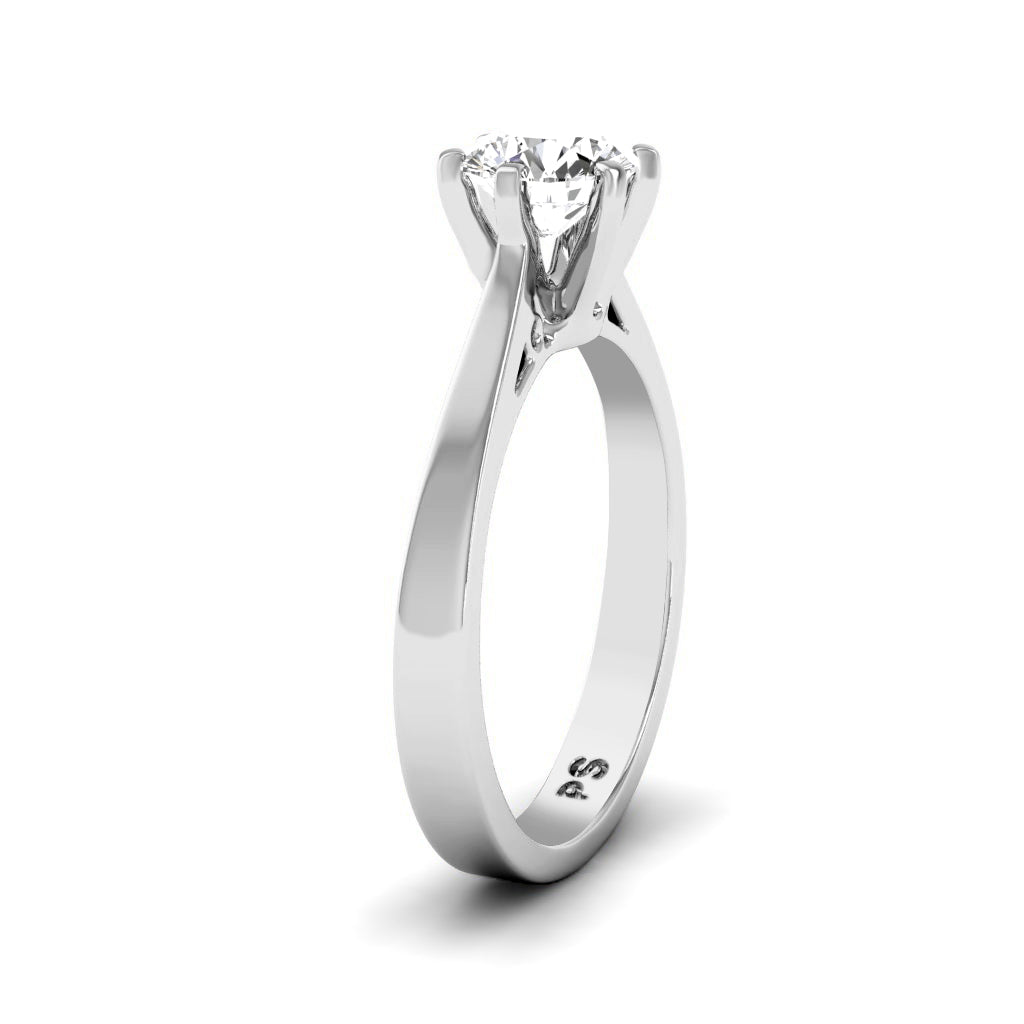 0.50-3.00 CT Round Cut Lab Grown Diamonds - Solitaire Ring