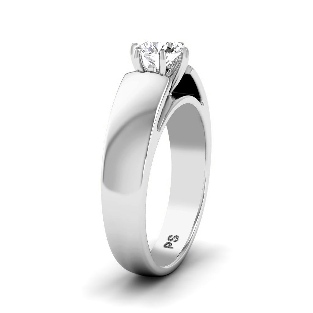 0.35-1.50 CT Round Cut Diamonds - Solitaire Ring