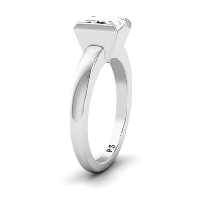 0.50-3.00 CT Princess Cut Lab Grown Diamonds - Solitaire Ring