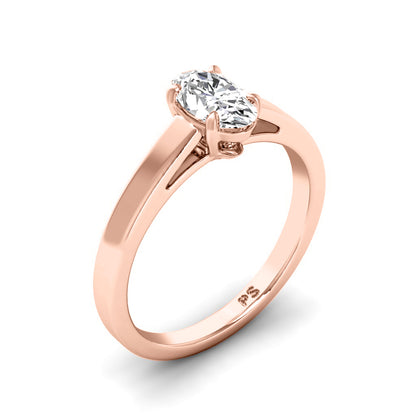 0.35-1.50 CT Oval Cut Diamonds - Solitaire Ring