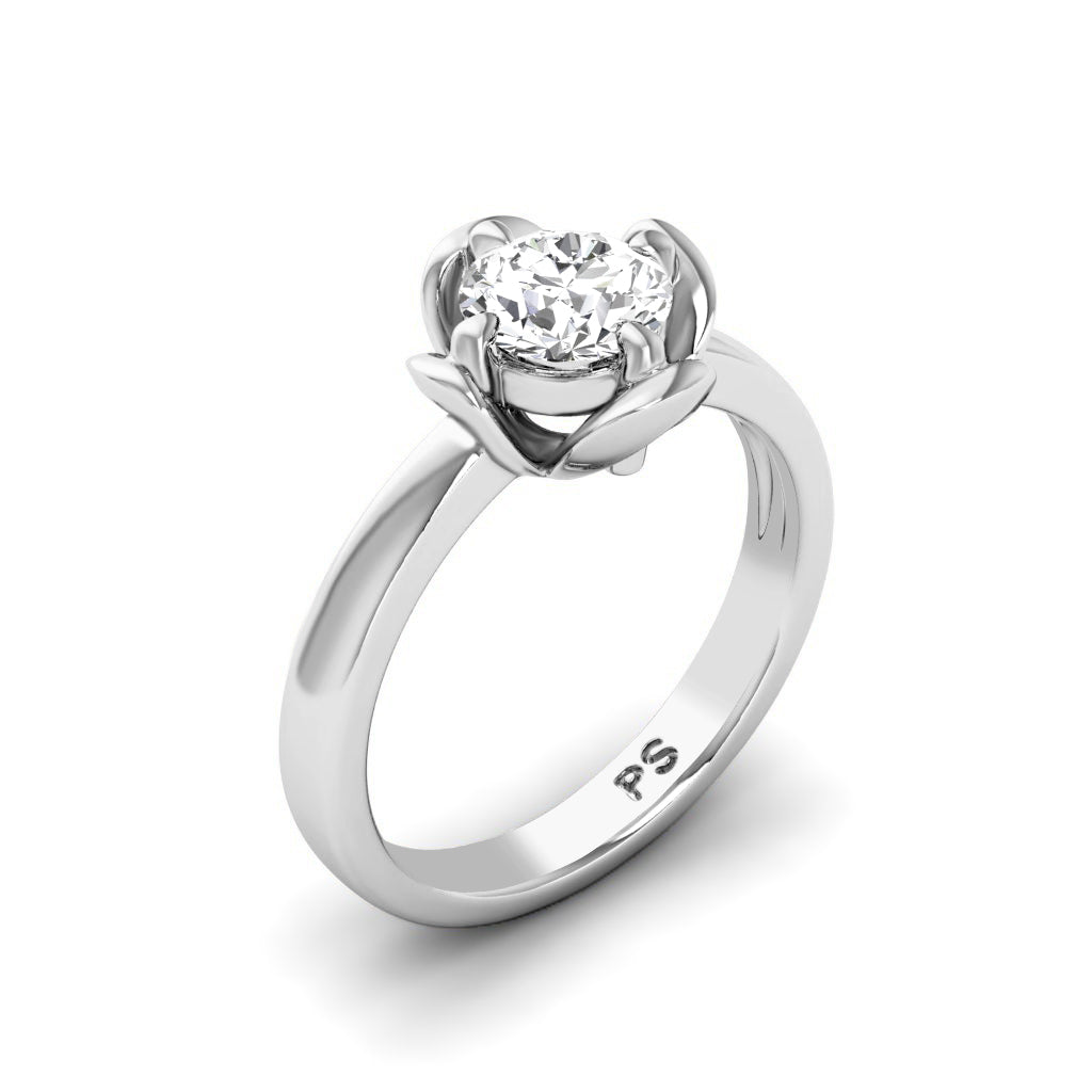 0.35-1.50 CT Round Cut Diamonds - Solitaire Ring