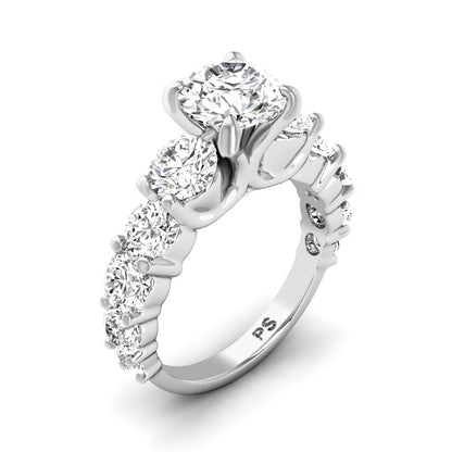 2.85-4.00 CT Round Cut Diamonds - Engagement Ring