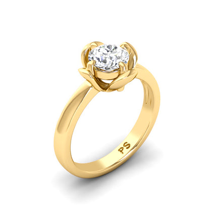 0.35-1.50 CT Round Cut Diamonds - Solitaire Ring