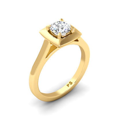 0.35-1.50 CT Round Cut Diamonds - Solitaire Ring