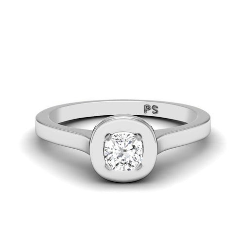 0.50-3.00 CT Cushion Cut Lab Grown Diamonds - Solitaire Ring