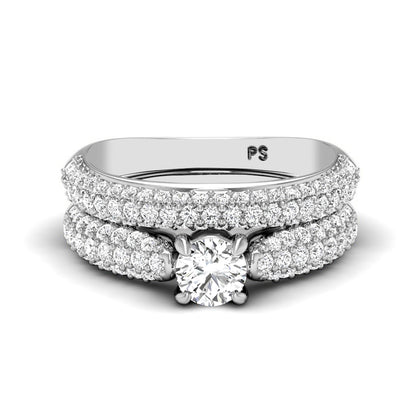 1.50-2.65 CT Round Cut Diamonds - Bridal Set