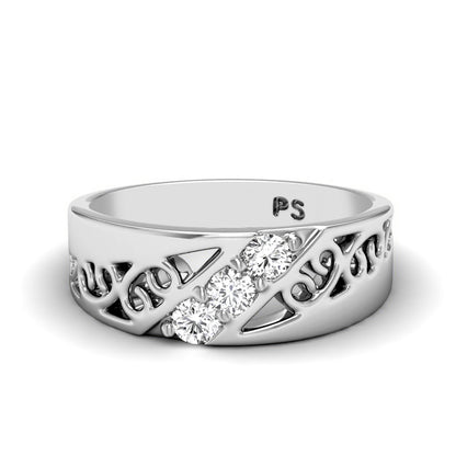 0.15 CT Round Cut Lab GrownDiamonds - Wedding Band