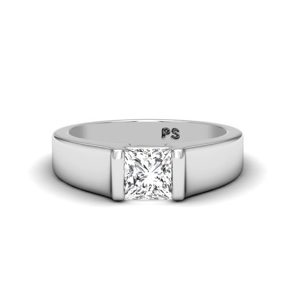 0.50-3.00 CT Princess Cut Lab Grown Diamonds - Solitaire Ring