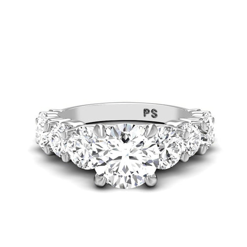 3.00 - 8.50 CT Round Cut Diamonds - Engagement Ring - Primestyle.com