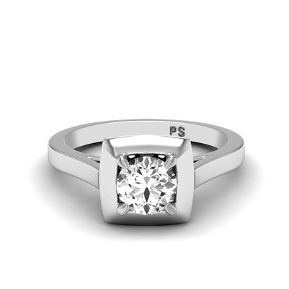 0.50-3.00 CT Round Cut Lab Grown Diamonds - Solitaire Ring