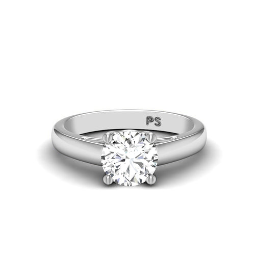 0.35-1.50 CT Round Cut Natural Diamonds - Solitaire Rings