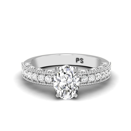 1.10-3.60 CT Round & Princess Cut Lab Grown Diamonds - Solitaire Ring