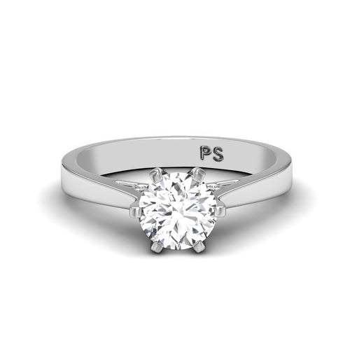 0.35-1.50 CT Round Cut Natural Diamonds - Solitaire Rings