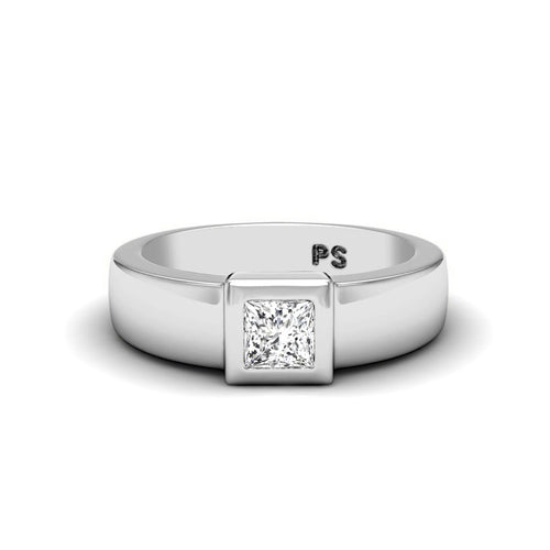 0.50 - 3.00 CT Princess Cut Lab Grown Diamonds - Solitaire Ring - Primestyle.com