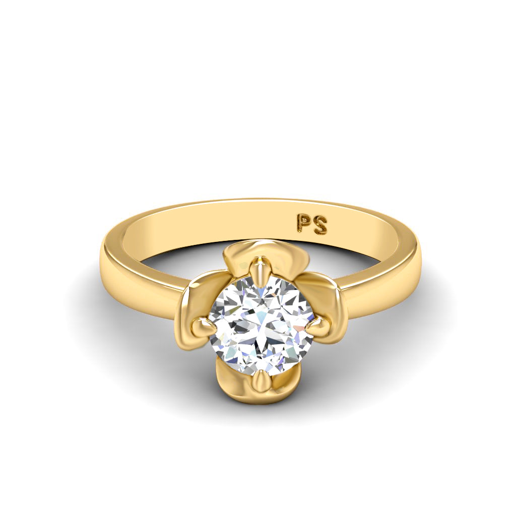 0.50-3.00 CT Round Cut Lab Grown Diamonds - Solitaire Ring