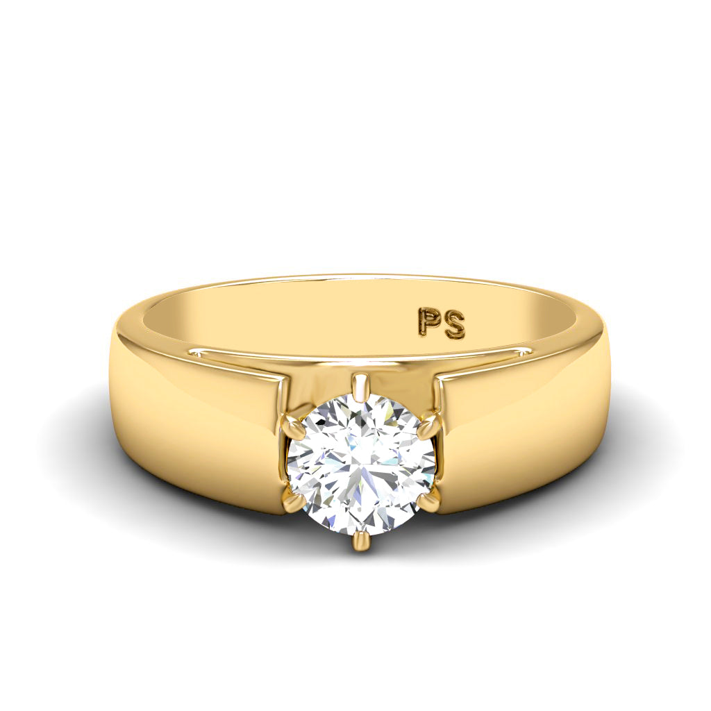 0.50-3.00 CT Round Cut Lab Grown Diamonds - Solitaire Ring