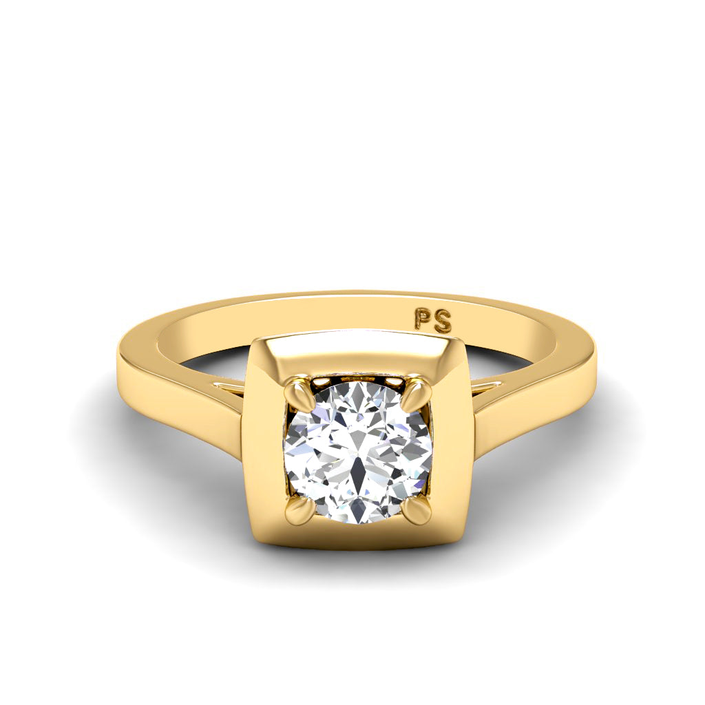 0.50-3.00 CT Round Cut Lab Grown Diamonds - Solitaire Ring