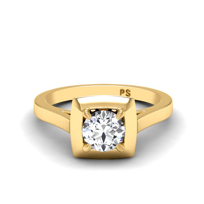 0.35-1.50 CT Round Cut Diamonds - Solitaire Ring